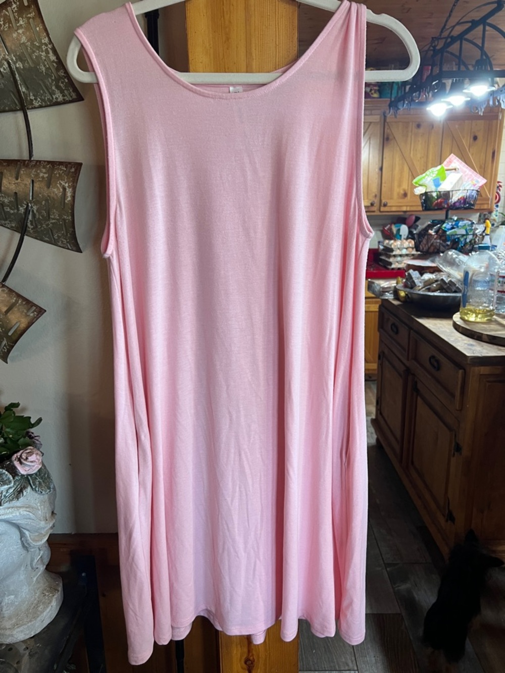 Zenana Outfitters Pink Sleeveless Swing Mini Dress